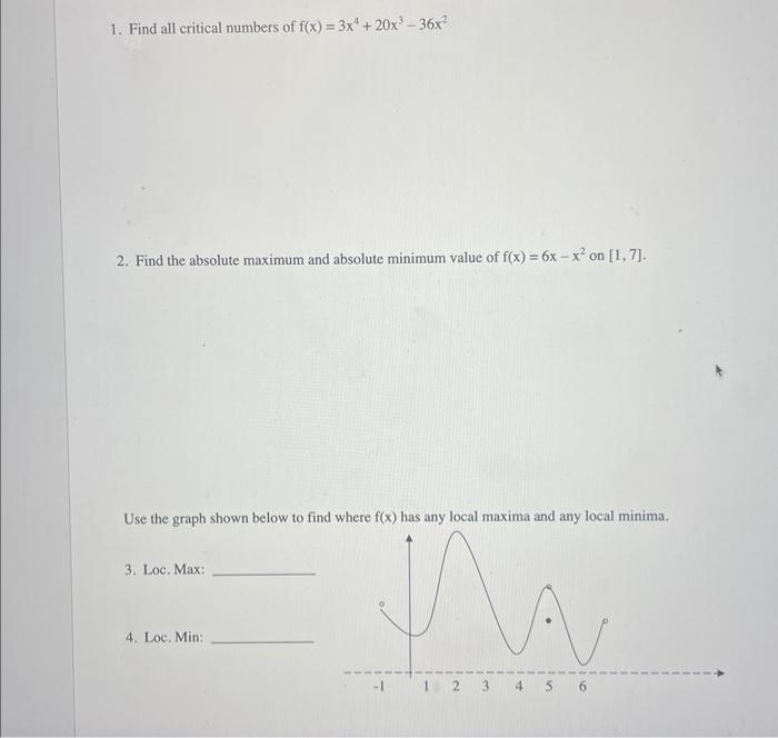 solved-1-find-all-critical-numbers-of-f-x-3x4-20x3-36x2-2-chegg