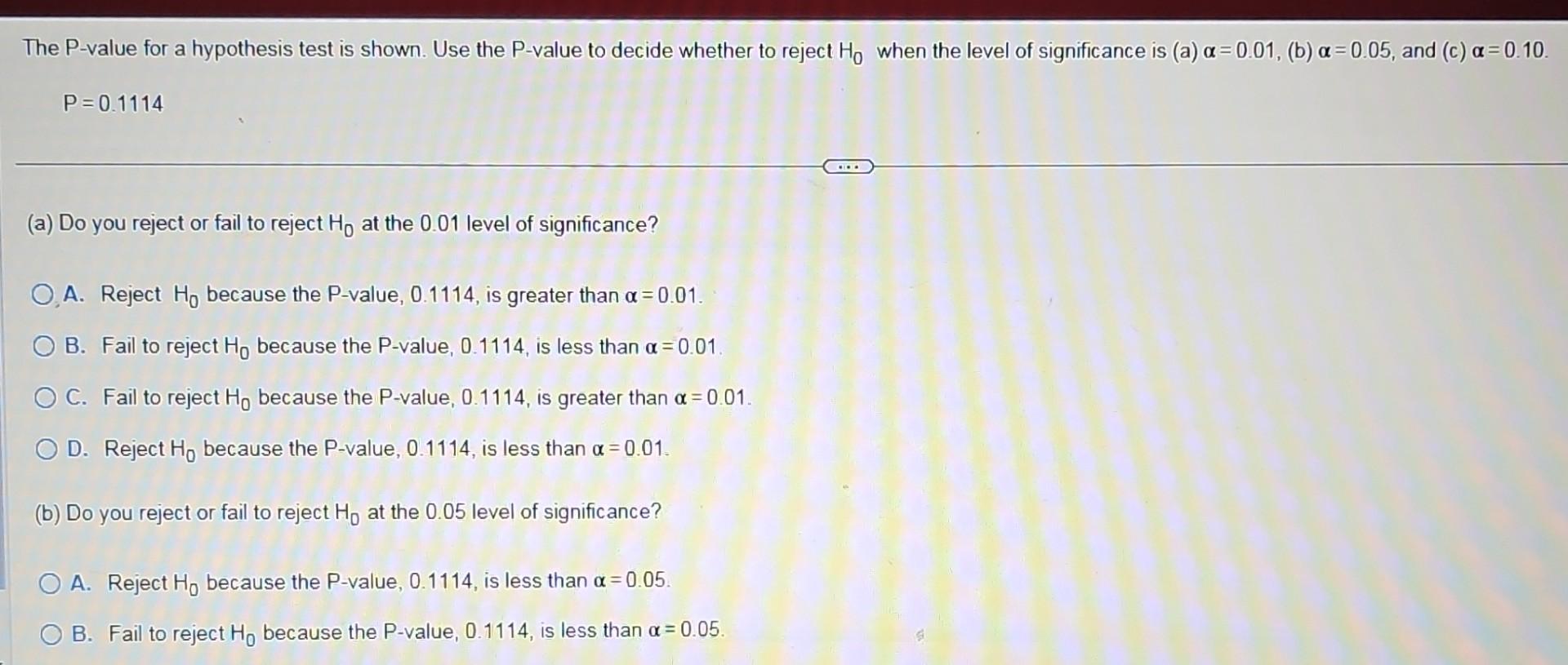 hypothesis test p value meaning