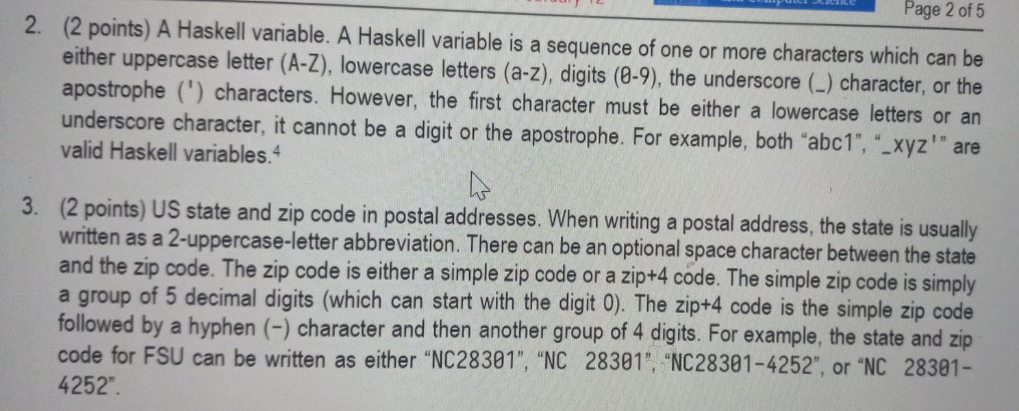 haskell variable assignment