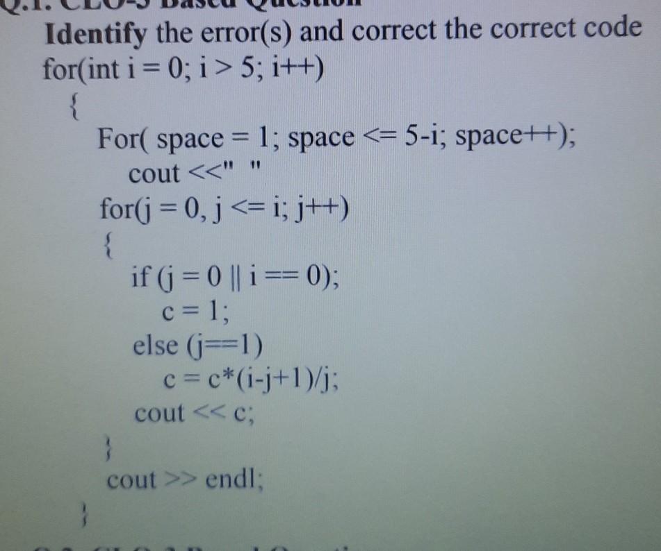 Solved Identify the error(s) and correct the correct code | Chegg.com
