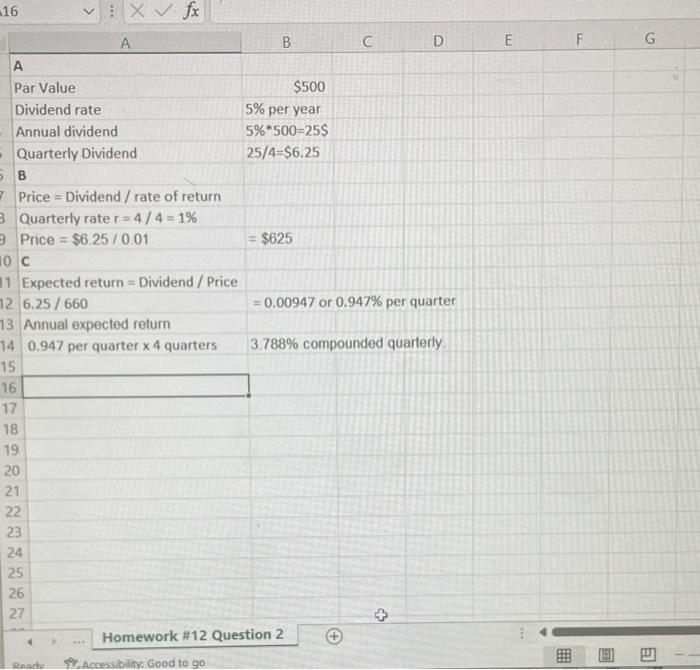 Solved Common Stock Assumption 1 constant perpetuity You
