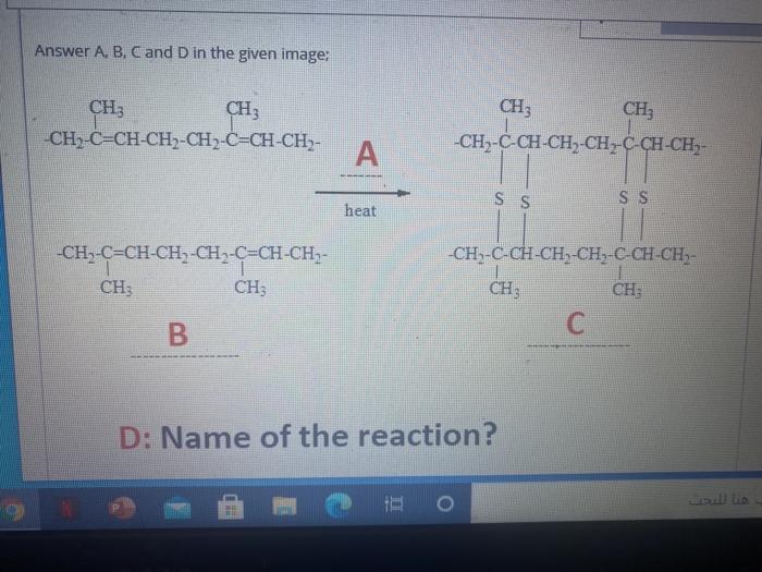 Solved Answer A, B, C And D In The Given Image: CH3 CH3 CH3 | Chegg.com