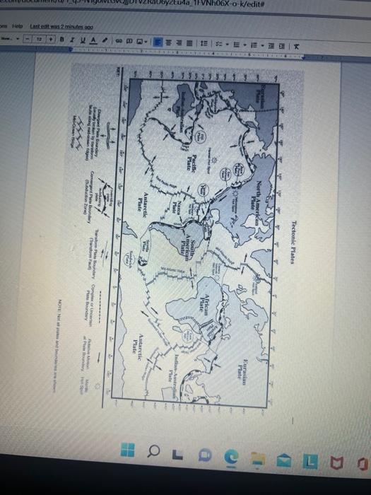 Solved Part A: Identification of Plate Boundaries Using | Chegg.com