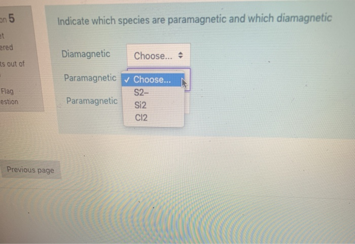 Solved Indicate which species are paramagnetic and which | Chegg.com
