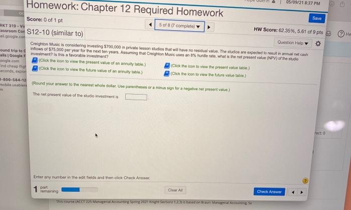 Solved OS/09/218:37 PM Homework: Chapter 12 Required | Chegg.com