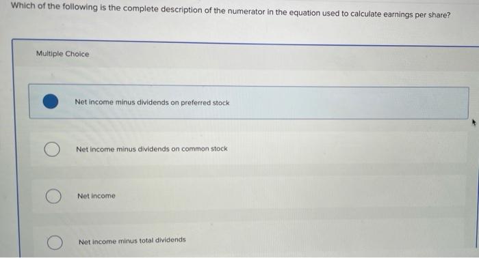 Which Of The Following Is The Complete Description Of Chegg Com
