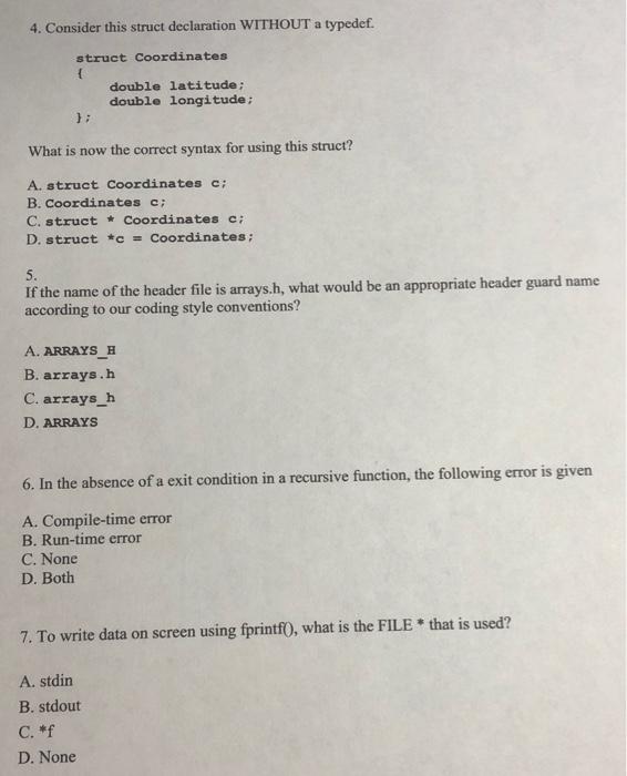 Solved Question 1 (20 points total) 1. After we open a file | Chegg.com