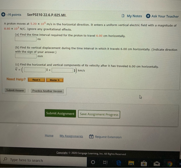 Solved +-14 Points SerPSE10 22.6.P.025.MI. My Notes + Ask | Chegg.com