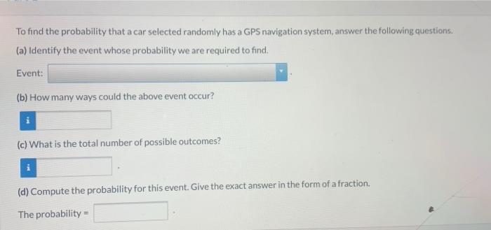 Solved Finding The Probability Recall The Following | Chegg.com