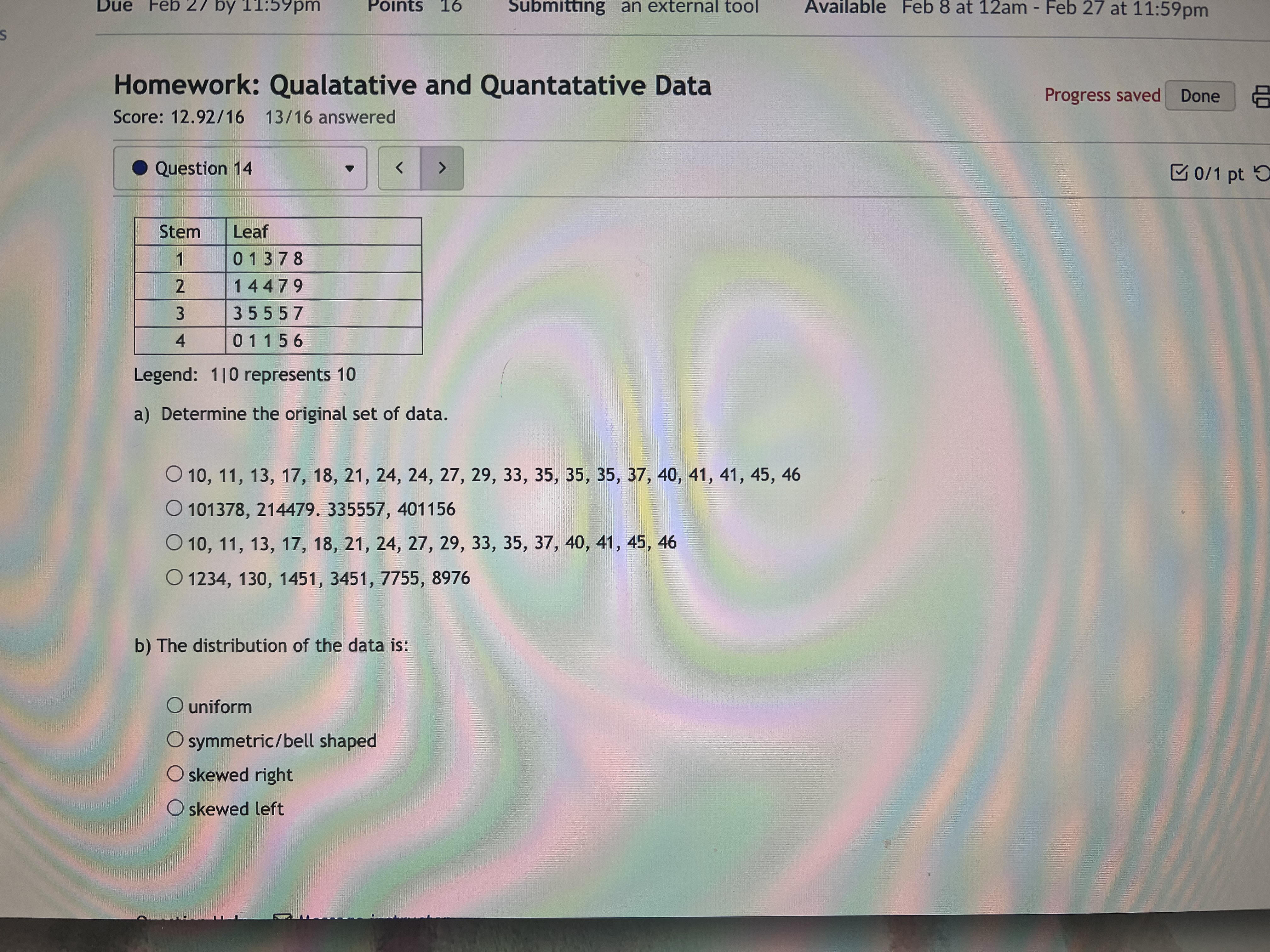 Solved Legend 10 ﻿represents 10a) ﻿Determine the original