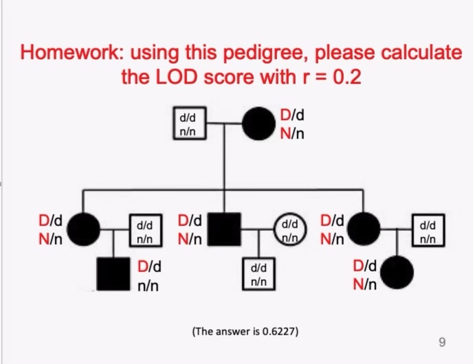 Solved Homework: using this pedigree, please calculate the | Chegg.com