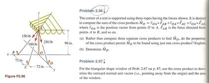 Solved Figure P2.96 The corner of a bent is supported using | Chegg.com