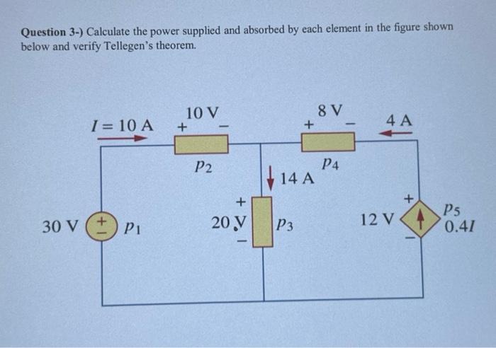 Solved Question 3-) Calculate The Power Supplied And | Chegg.com