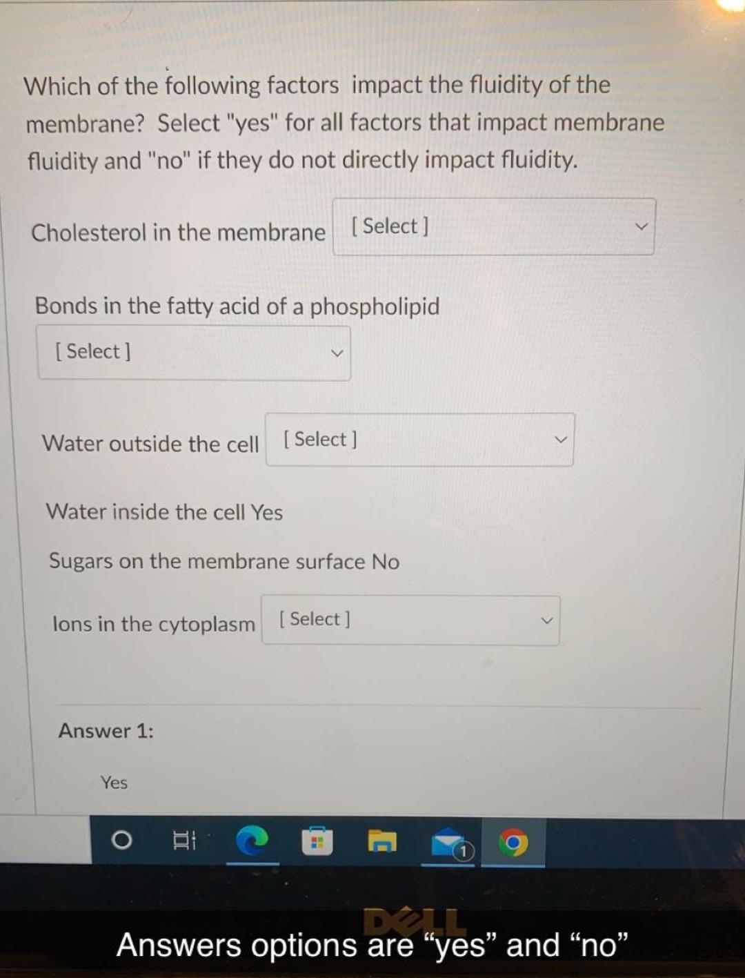 Solved Which of the following factors impact the fluidity of | Chegg.com