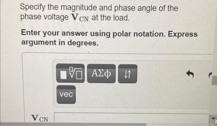 Solved Question 3 3 The magnitude of the phase voltage of an | Chegg.com