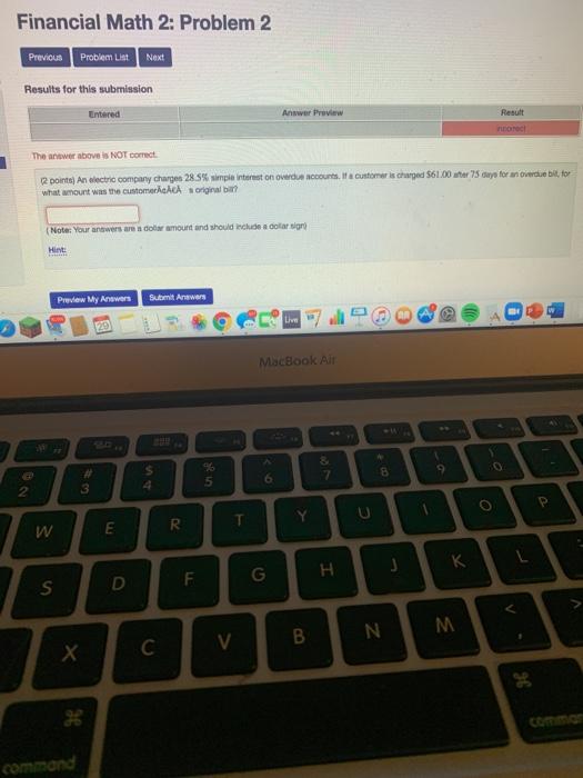 Solved an electric company charges 28.5 simple interest on