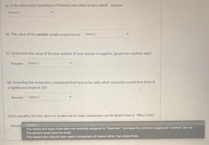 Solved Researchers conducted a study to see whether | Chegg.com