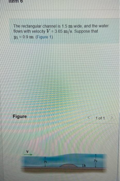 Solved em o The rectangular channel is 1.5 m wide and the | Chegg.com