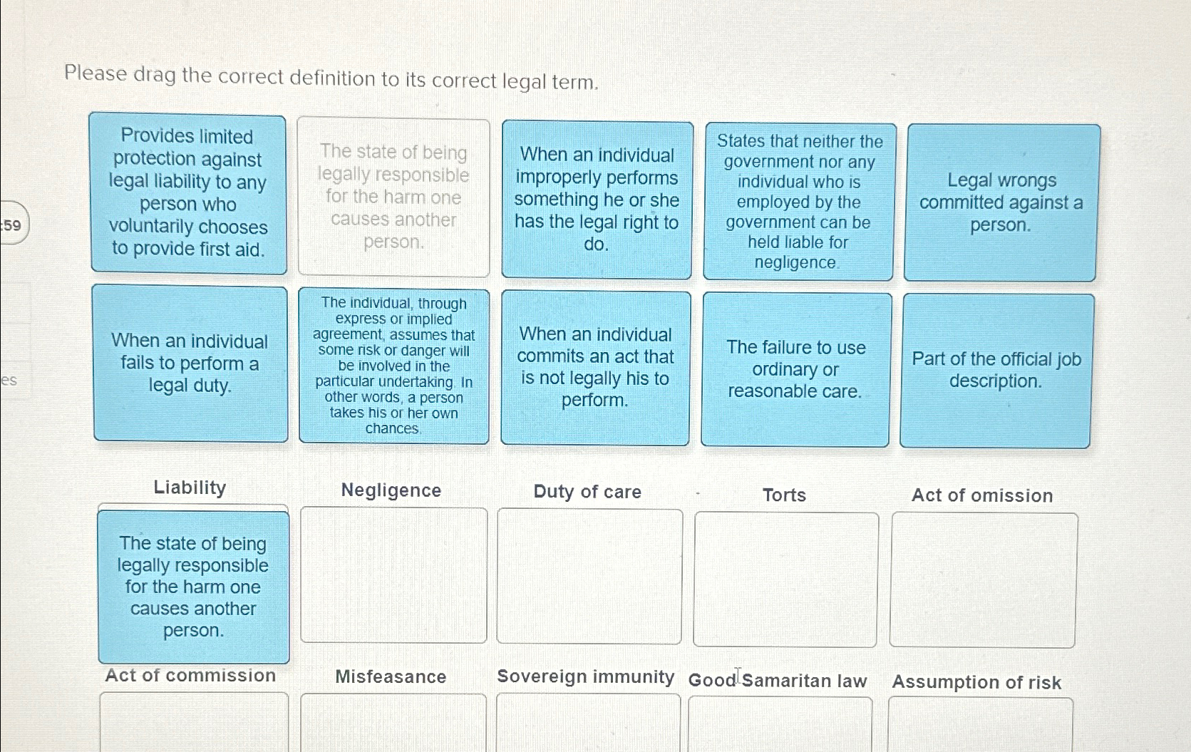Solved Please drag the correct definition to its correct | Chegg.com