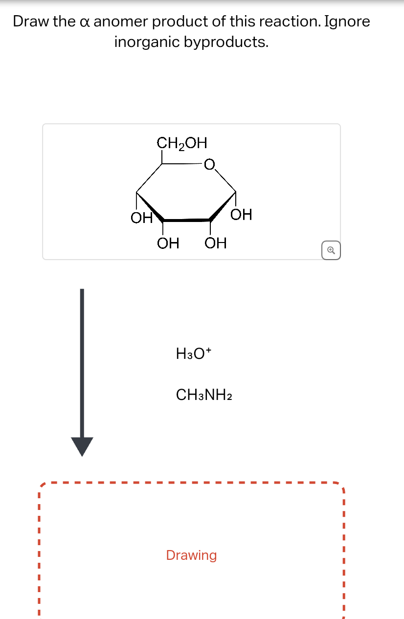 Solved Draw the α ﻿anomer product of this reaction. | Chegg.com