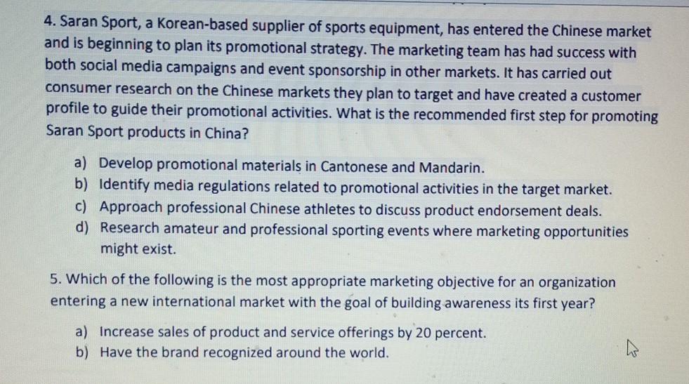 Unit 4 - The Sports Product