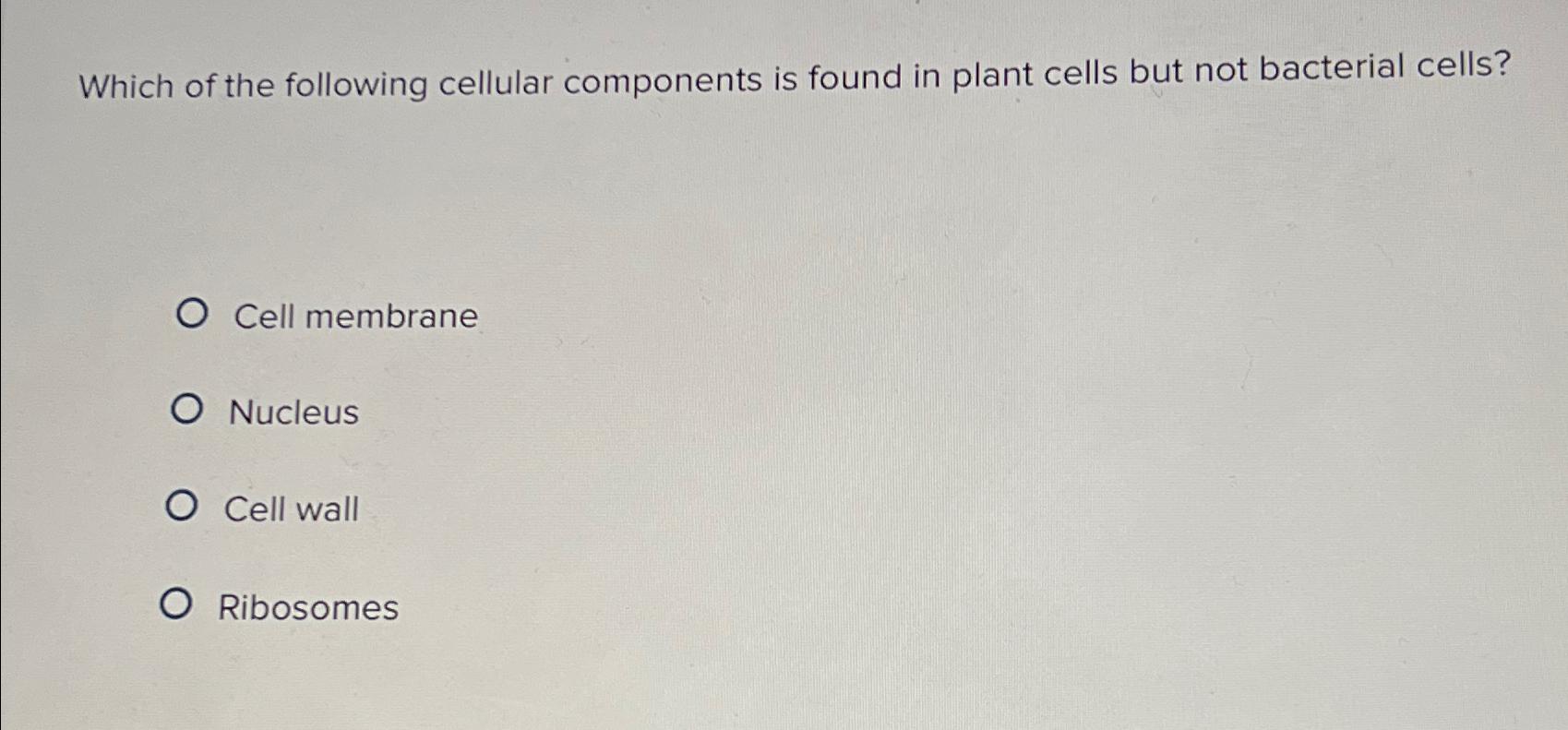 which of the following is found in all cells