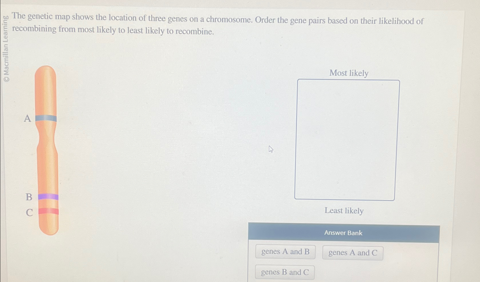 Solved The Genetic Map Below Shows The Order Of Eight His Chegg Com