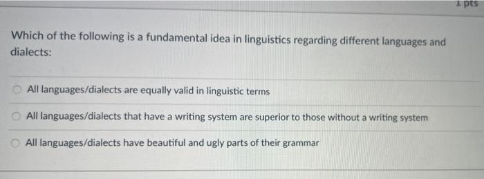 Which of the following is a fundamental idea in | Chegg.com