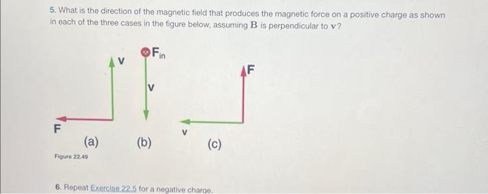 Solved 5. What is the direction of the magnetic field that | Chegg.com