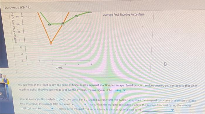 Homework (Ch 13)
Average Foul-Shooting Percentaje
You can think of the result in any one game as being Angels marginal shoot