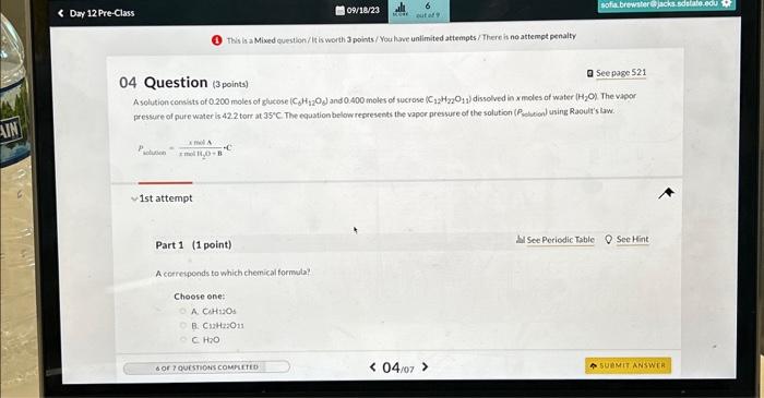 (1) This is a Mixed euestion/ It is worth 3 points / | Chegg.com