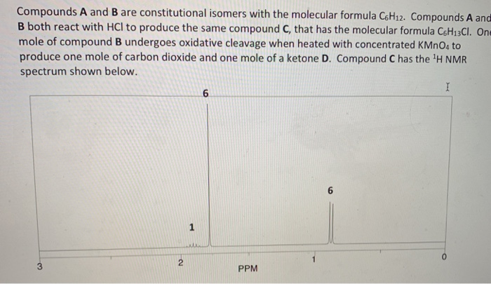 Solved Compounds A And B Are Constitutional Isomers With The | Chegg.com