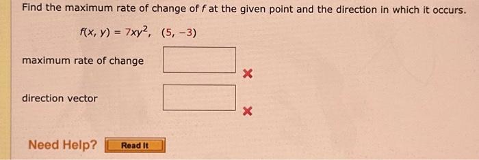 Solved find the maximum rate of change of f at the given | Chegg.com