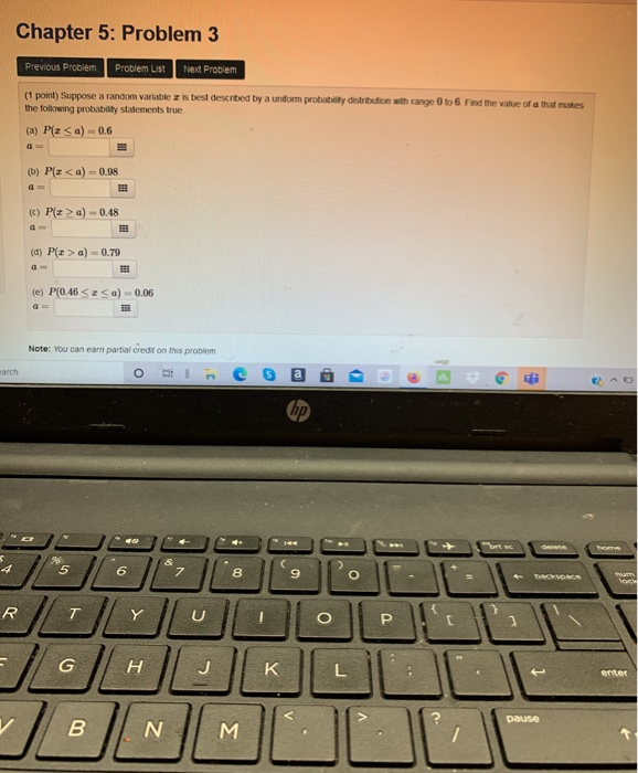 Solved Chapter 5: Problem 3 Previous Problem Problem List | Chegg.com