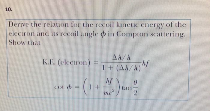 compton effect recoil angle of electron compton effect recoil angle of electron