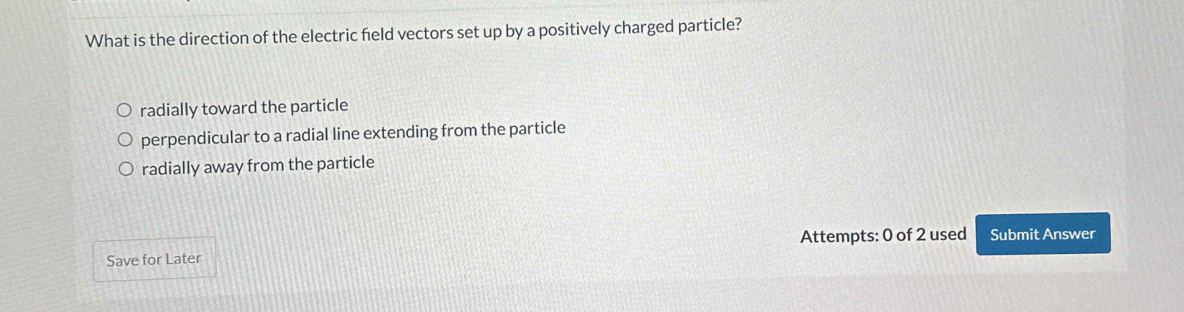 What is the direction of the electric field vectors | Chegg.com