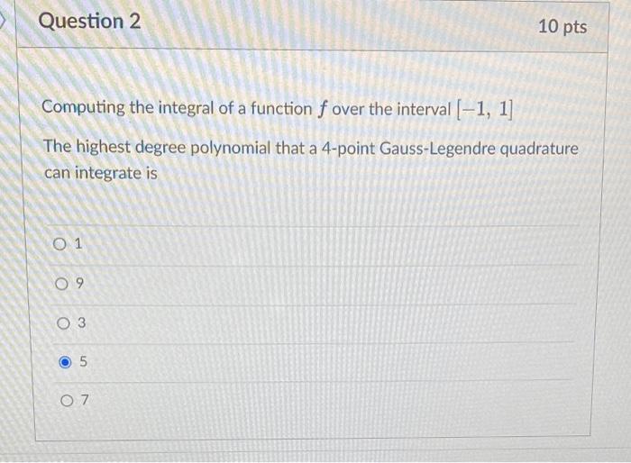 Solved Computing the integral of a function f over the | Chegg.com