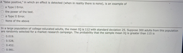 False Positive Type I Error And False Negative Type Ii