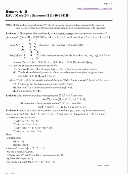 Solved Il es t ate 12. 2022 Homework - II KSU / | Chegg.com