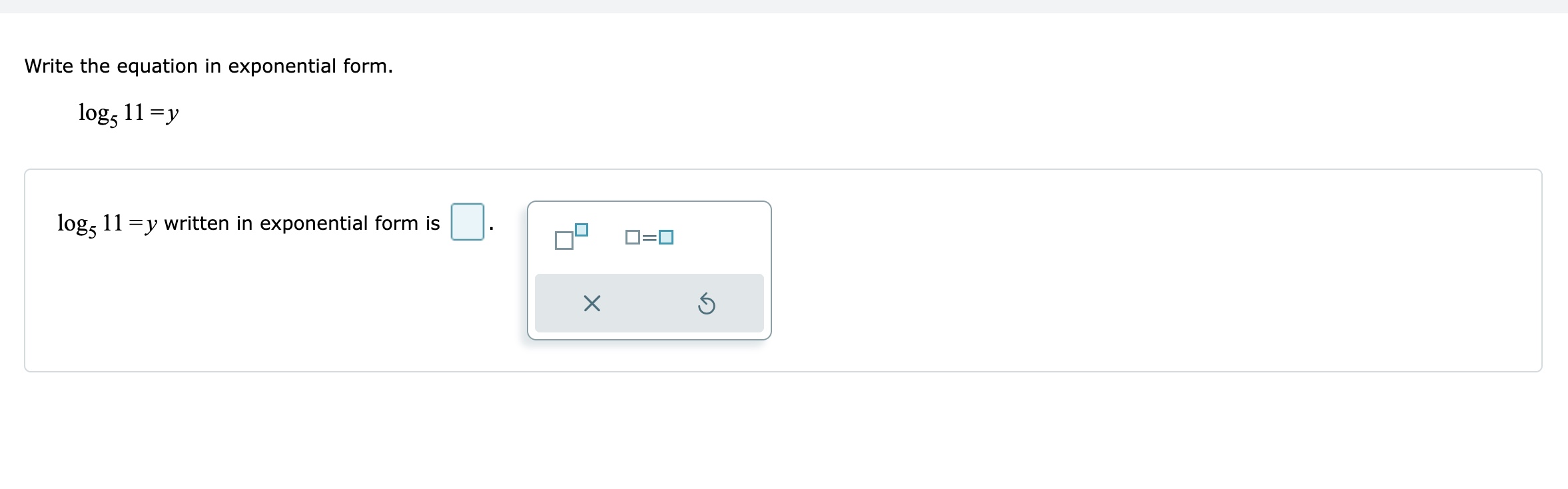 write 1254 in exponential form with base 5