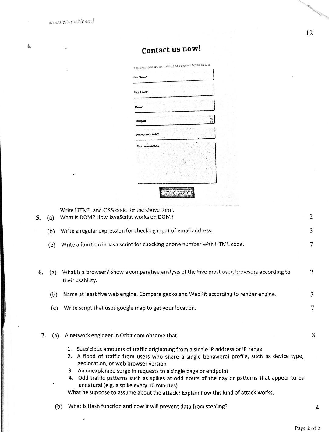 Solved There are 7 (Seven) questions. Answer any 5 (Five) of | Chegg.com