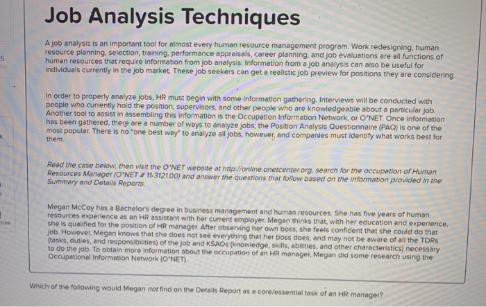 solved-job-analysis-techniques-a-job-analysis-is-an-chegg