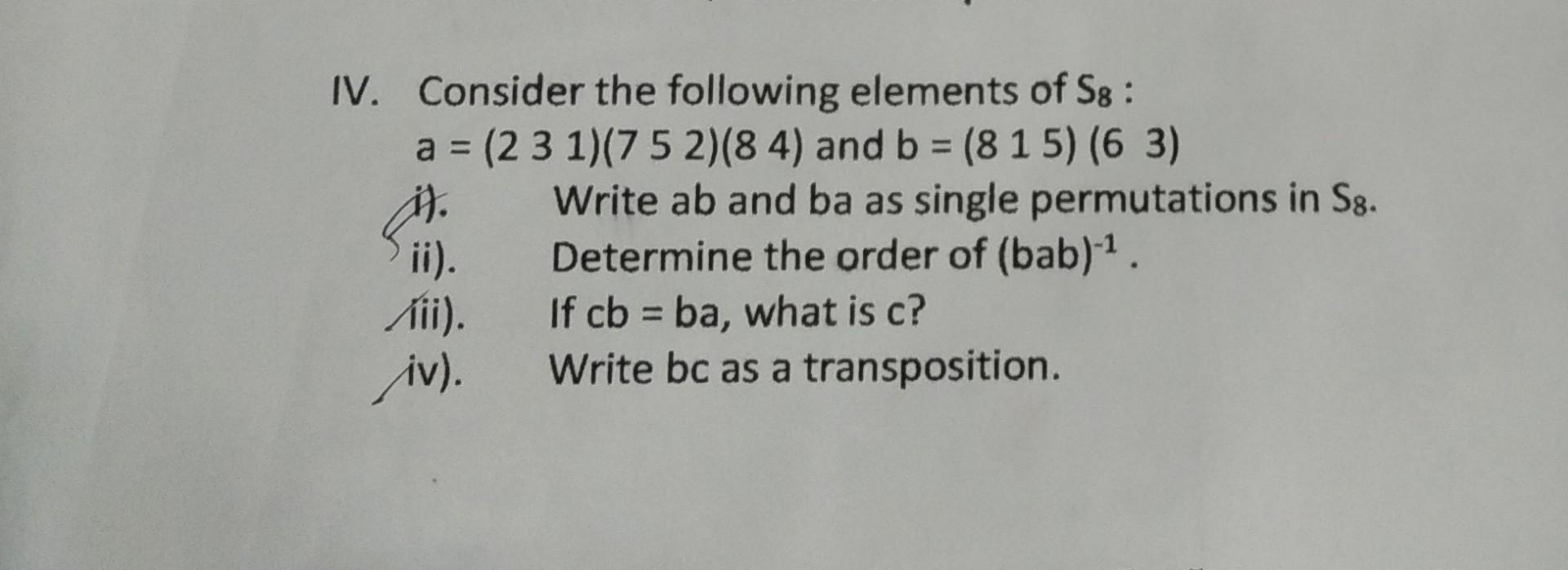Solved This topic is Permutation Cycle , notation, | Chegg.com