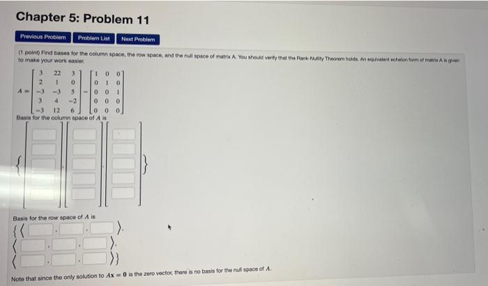 Solved Chapter 5: Problem 11 Previous Problem Problem List | Chegg.com