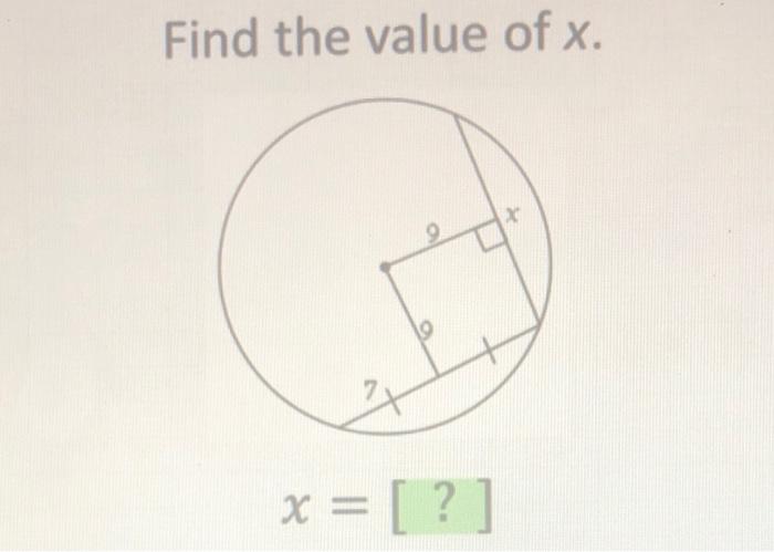 find the value of x 5x 10