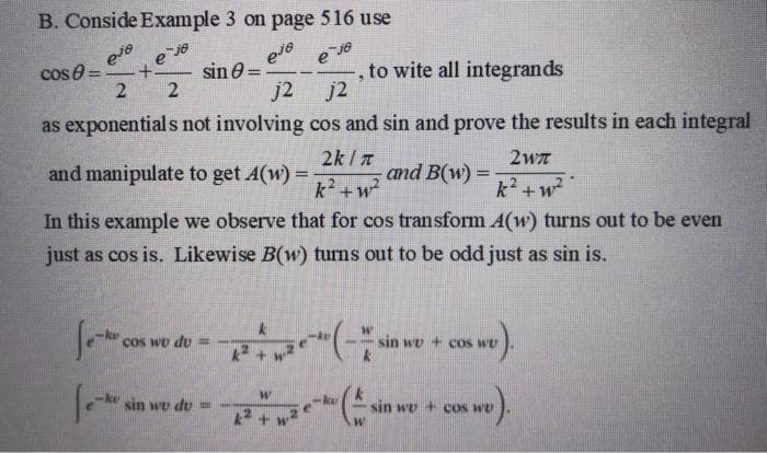 Solved B. Conside Example 3 on page 516 use eve eo e 16 xeso | Chegg.com