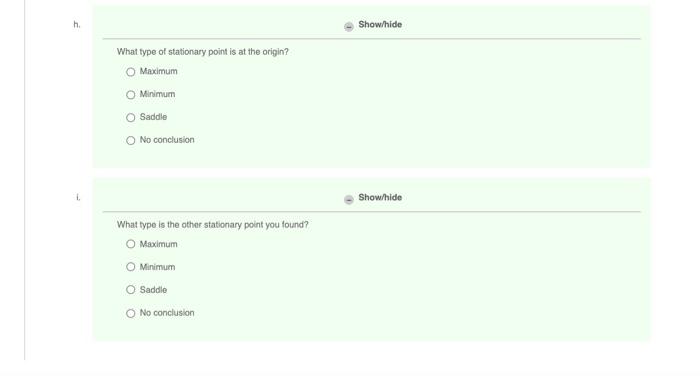 Solved The first parts was completed by me, I just need from | Chegg.com