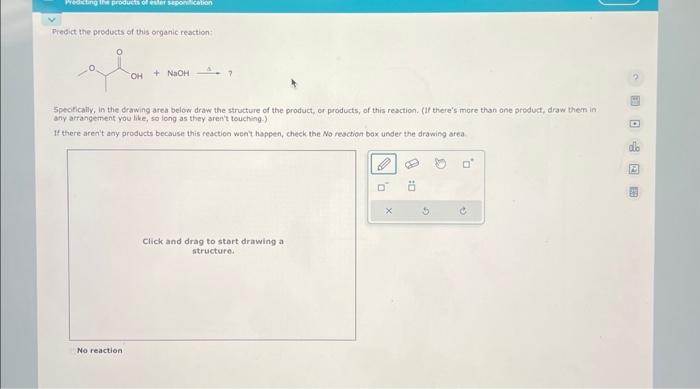 Solved Predicting The Products Of Ester Saponification 8096