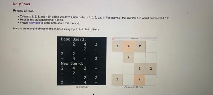 Solved This assignment involves coding the game 2048 using | Chegg.com