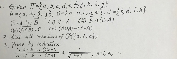 Solved 1 Given T A B C D E F G H I J A A D Chegg Com